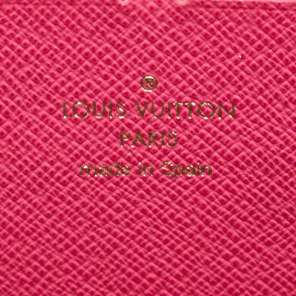 ルイ ヴィトン モノグラム ボルトフォイユ クレマンス 長財布 M68314 フューシャ PVC レザー レディース LOUIS VUITTON 【中古】