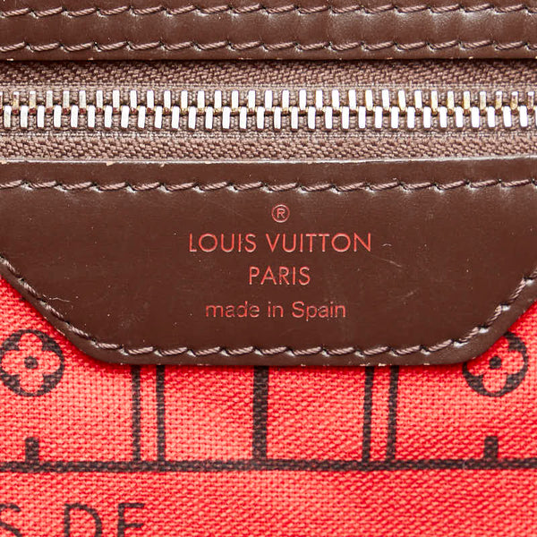 ルイ ヴィトン ダミエ ネヴァーフルMM トートバッグ N41358 ブラウン PVC レザー レディース LOUIS VUITTON 【中古】