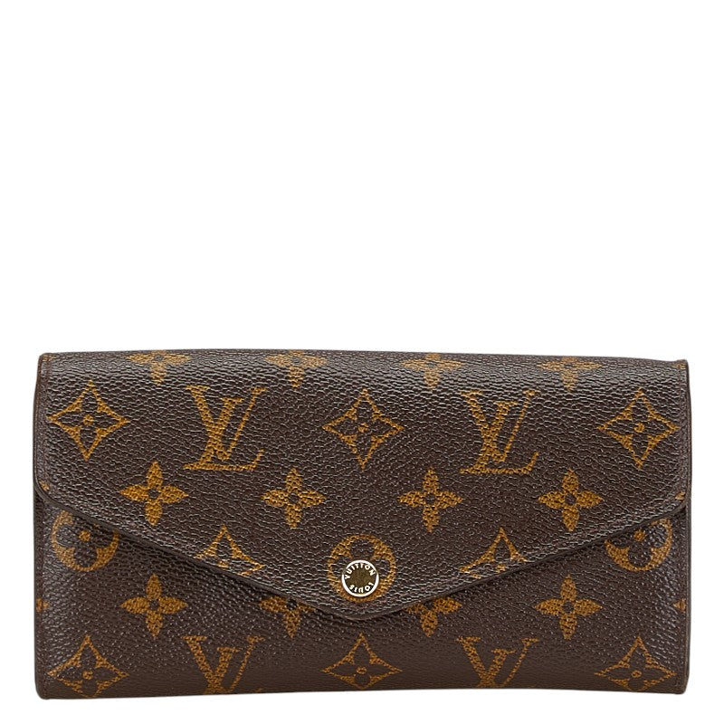 ルイ ヴィトン モノグラム ポルトフォイユ サラ 長財布 M60531 ブラウン PVC レザー レディース LOUIS VUITTON 【中古】