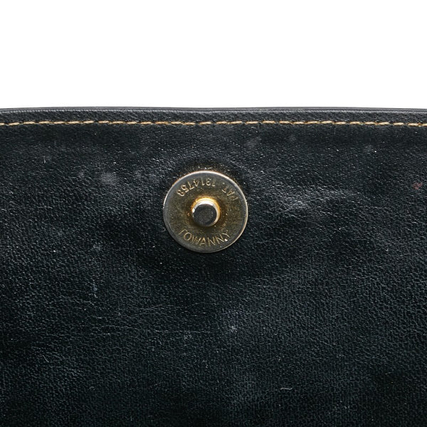 バーバリー ノバチェック ハンドバッグ ショルダーバッグ 2WAY ブラック レザー レディース BURBERRY 【中古】