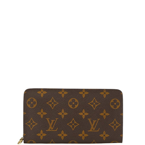 ルイ ヴィトン モノグラム ポルトモネ ジップ ラウンドファスナー 長財布 M61727 ブラウン PVC レザー レディース LOUIS VUITTON 【中古】
