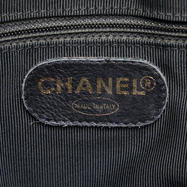 シャネル ココマーク トートバッグ ブラック キャビアスキン レディース CHANEL 【中古】