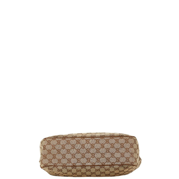 グッチ GGキャンバス ジャッキー ハンドバッグ トートバッグ 145818 ブラック キャンバス レザー レディース GUCCI 【中古】