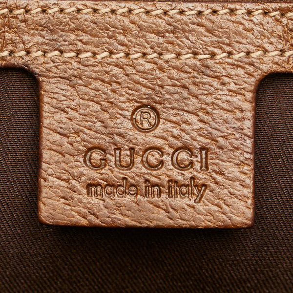 グッチ GGキャンバス ジャッキー ハンドバッグ トートバッグ 145818 ブラック キャンバス レザー レディース GUCCI 【中古】