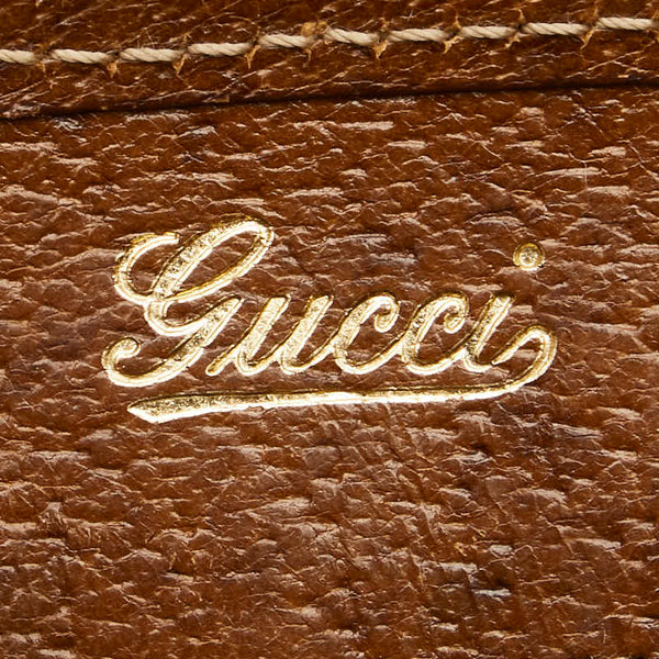 グッチ GGキャンバス ジャッキー ハンドバッグ トートバッグ 145818 ブラック キャンバス レザー レディース GUCCI 【中古】