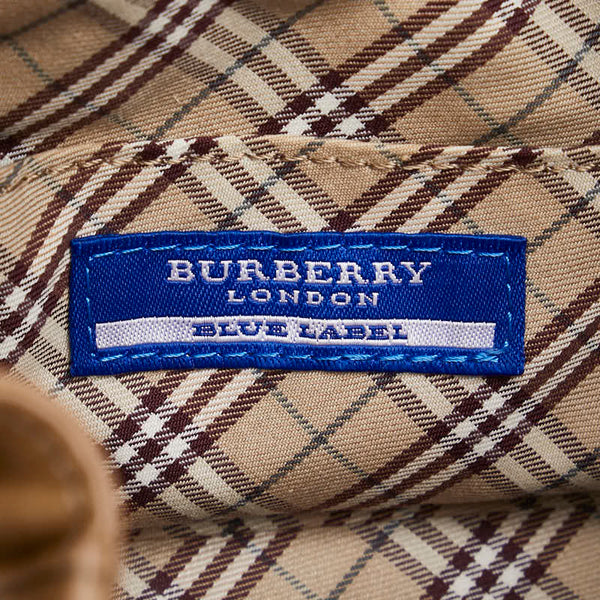 バーバリー ブルーレーベル 斜め掛け ショルダーバッグ ベージュ レザー レディース BURBERRY 【中古】