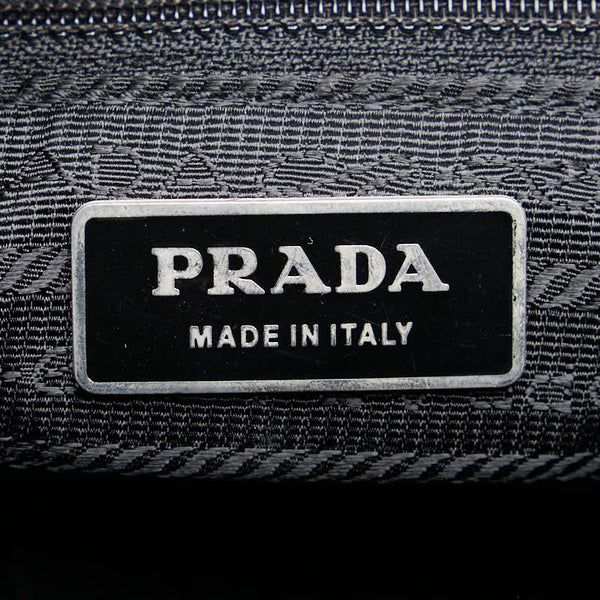 プラダ 三角ロゴプレート 斜め掛け ショルダーバッグ パープル ナイロン レディース PRADA 【中古】