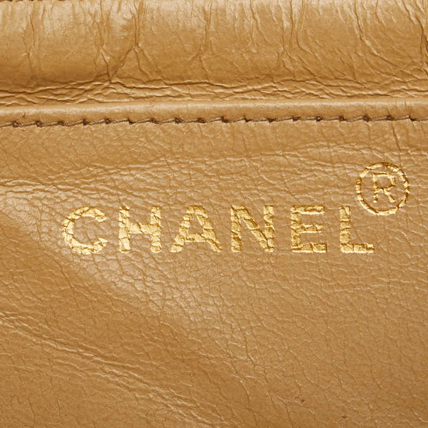 シャネル ココマーク マトラッセ 斜め掛け ショルダーバッグ イエロー レザー レディース CHANEL 【中古】