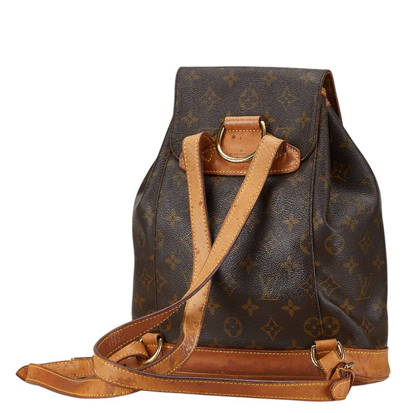 ルイ ヴィトン モノグラム モンスリMM リュック バックパック M51136 ブラウン PVC レザー レディース LOUIS VUITTON 【中古】