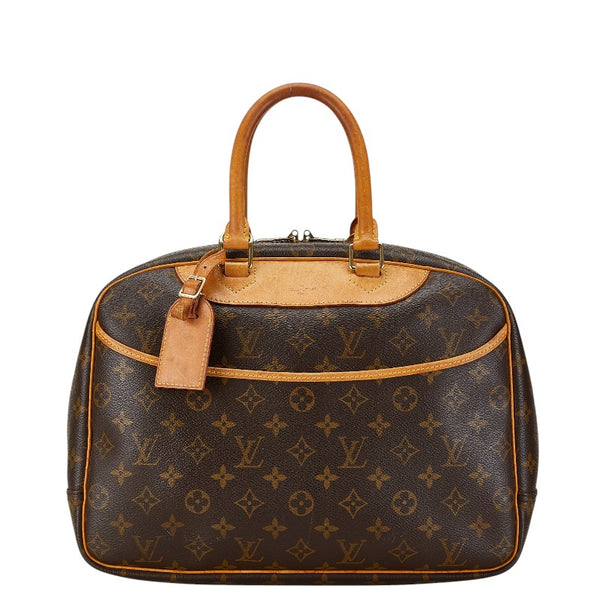 ルイ ヴィトン モノグラム ドーヴィル ハンドバッグ M47270 ブラウン PVC レザー レディース LOUIS VUITTON 【中古】