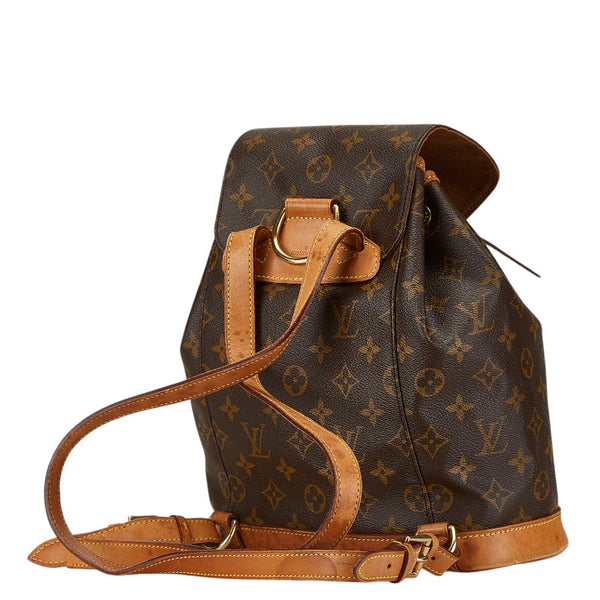 ルイ ヴィトン モノグラム モンスリMM リュック バックパック M51136 ブラウン PVC レザー レディース LOUIS VUITTON 【中古】