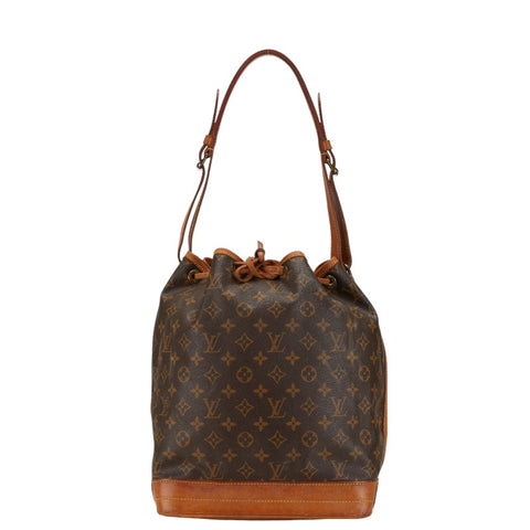 ルイ ヴィトン モノグラム ノエ 肩掛け ショルダーバッグ M42224 ブラウン PVC レザー レディース LOUIS VUITTON 【中古】