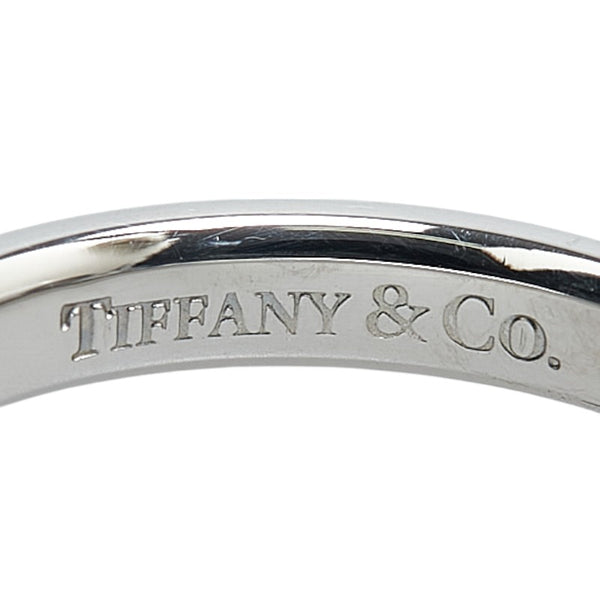 ティファニー スタッキングバンドリング リング 指輪 Pt950 プラチナ 1Pダイヤモンド レディース TIFFANY&Co. 【中古】