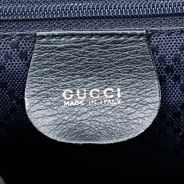 グッチ バンブー リュック バックパック 003 1119 0016 ブラック レザー レディース GUCCI 【中古】