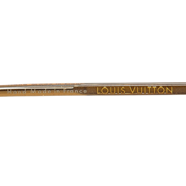ルイ ヴィトン スクエア サングラス Z0040U ブラウン プラスチック メッキ レディース LOUIS VUITTON 【中古】
