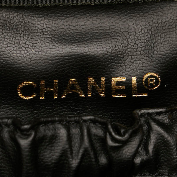 シャネル ココマーク バニティバッグ ハンドバッグ ブラック キャビアスキン レディース CHANEL 【中古】