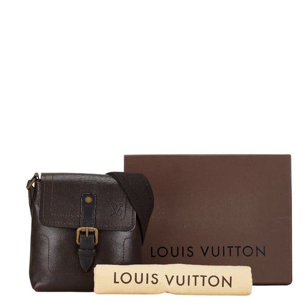 ルイ ヴィトン ユタ ユマ 斜め掛け ショルダーバッグ M92995 カフェ ブラウン レザー レディース LOUIS VUITTON 【中古】