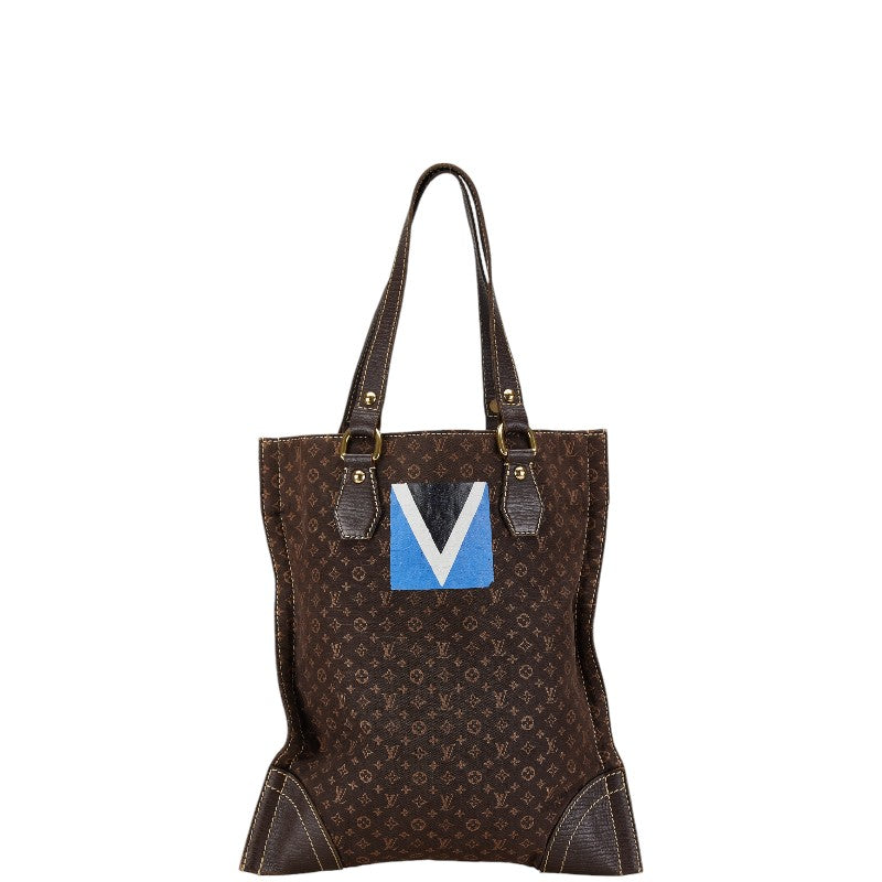 ルイ ヴィトン モノグラム ミニラン タンジェ トートバッグ ショルダーバッグ M40023 ブラウン PVC レザー メンズ LOUIS VUITTON 【中古】