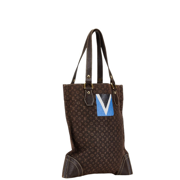 ルイ ヴィトン モノグラム ミニラン タンジェ トートバッグ ショルダーバッグ M40023 ブラウン PVC レザー メンズ LOUIS VUITTON 【中古】