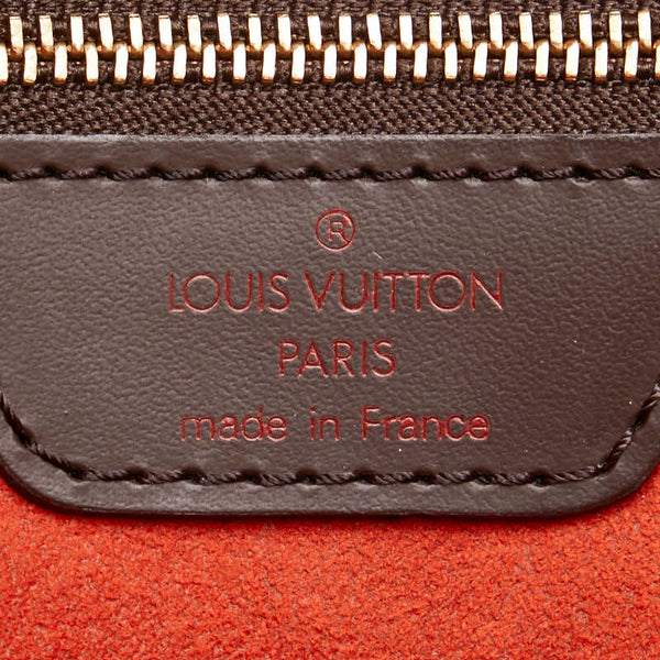 ルイ ヴィトン ダミエ ユゼス ハンドバッグ トートバッグ N51128 ブラウン PVC レザー レディース LOUIS VUITTON 【中古】