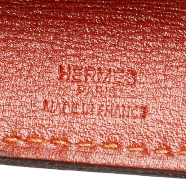 エルメス オニメトゥ 斜め掛け ショルダーバッグ ブリック オレンジ ボックスカーフ レディース HERMES 【中古】