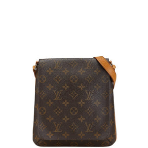 ルイ ヴィトン モノグラム ミュゼット サルサ ショート ショルダーバッグ M51258 ブラウン PVC レザー レディース LOUIS VUITTON 【中古】