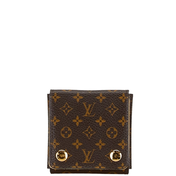 ルイ ヴィトン モノグラム アクセサリーケース ジュエリーケース ブラウン PVC レザー レディース LOUIS VUITTON 【中古】