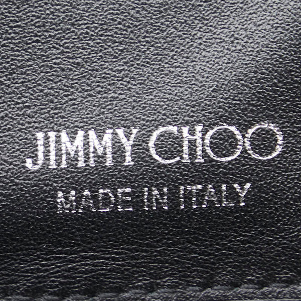 ジミーチュウ スター 星 カードケース コインケース ブラック レザー エナメル レディース JIMMY CHOO 【中古】