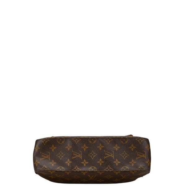 ルイ ヴィトン モノグラム ミニルーピング ショルダーバッグ ハンドバッグ M51147 ブラウン PVC レザー レディース LOUIS VUITTON 【中古】