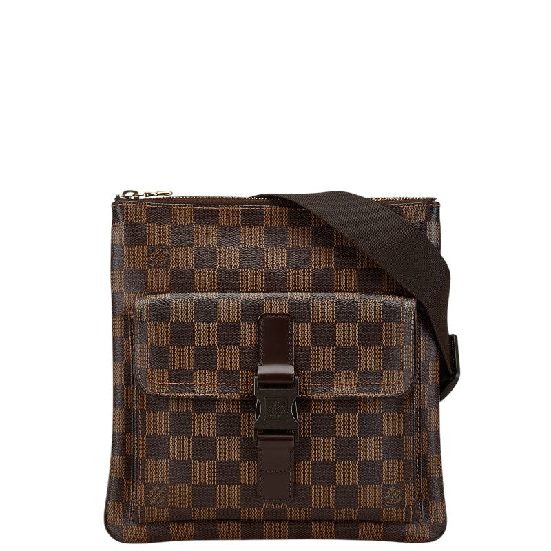 ルイ ヴィトン ダミエ ポシェット メルヴィール ショルダーバッグ N51127 ブラウン PVC レザー レディース LOUIS VUITTON 【中古】