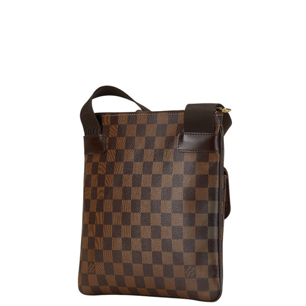 ルイ ヴィトン ダミエ ポシェット メルヴィール ショルダーバッグ N51127 ブラウン PVC レザー レディース LOUIS VUITTON 【中古】