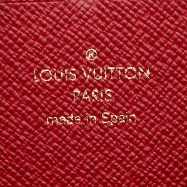 ルイ ヴィトン ダミエ ポルトフォイユ クレマンス 長財布 N60534 ブラウン スリーズ PVC レザー レディース LOUIS VUITTON 【中古】