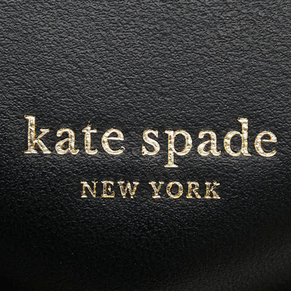 ケイトスペード CATS キャッツ コラボ コインケース 小銭入れ ブラック ホワイト マルチカラー レザー レディース Kate Spade 【中古】