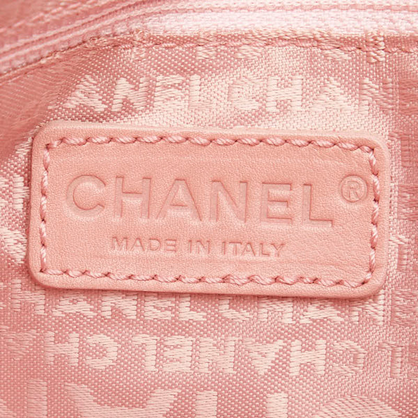 シャネル チョコバー トートバッグ ピンク キャビアスキン レディース CHANEL 【中古】