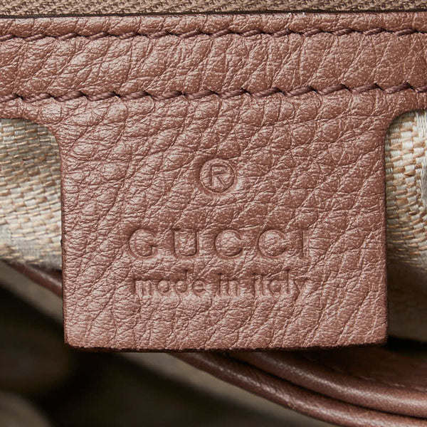 グッチ バンブー ハンドバッグ ショルダーバッグ 2WAY 308360 ピンク レザー レディース GUCCI 【中古】