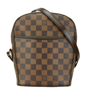 ルイ ヴィトン ダミエ イパネマPM 斜め掛け ショルダーバッグ  N51294 ブラウン PVC レザー レディース LOUIS VUITTON 【中古】