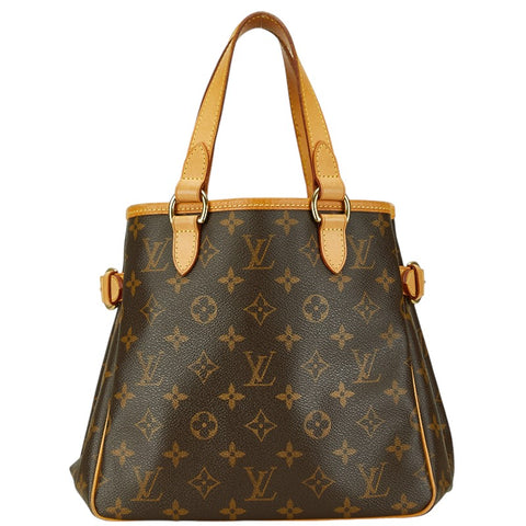 ルイ ヴィトン モノグラム バティニョール ハンドバッグ トートバッグ M51156 ブラウン PVC レザー レディース LOUIS VUITTON 【中古】