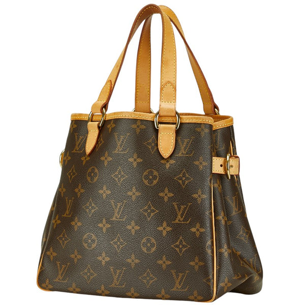 ルイ ヴィトン モノグラム バティニョール ハンドバッグ トートバッグ M51156 ブラウン PVC レザー レディース LOUIS VUITTON 【中古】