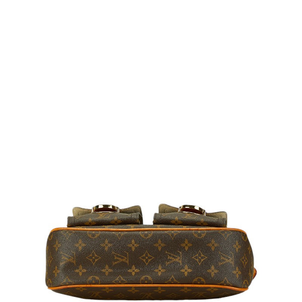 ルイ ヴィトン モノグラム ハドソンGM ハンドバッグ ショルダーバッグ 2WAY M40045 ブラウン PVC レザー レディース LOUIS VUITTON 【中古】