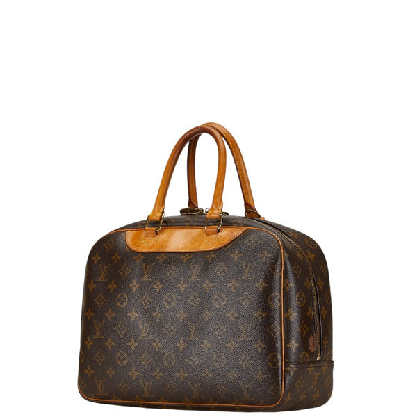 ルイ ヴィトン モノグラム ドーヴィル ハンドバッグ M47270 ブラウン PVC レザー レディース LOUIS VUITTON 【中古】