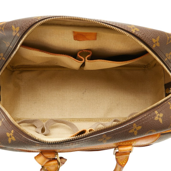 ルイ ヴィトン モノグラム ドーヴィル ハンドバッグ M47270 ブラウン PVC レザー レディース LOUIS VUITTON 【中古】