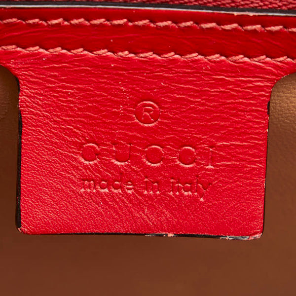 グッチ バンブー リリス コーラルスネーク ハンドバッグ ショルダーバッグ 2WAY 453751 レッド レザー レディース GUCCI 【中古】