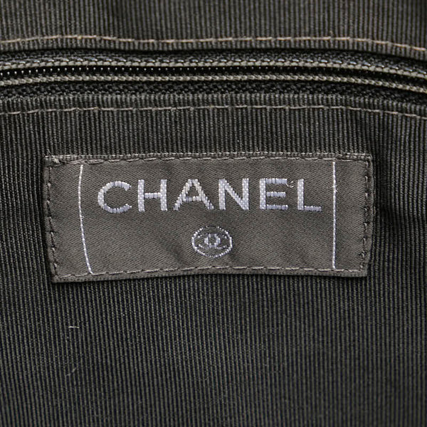 シャネル ココマーク チェーン トートバッグ ブラック シルバー キャビアスキン レディース CHANEL 【中古】