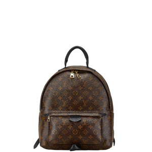 ルイ ヴィトン モノグラム パームスプリングスMM リュック バックパック M44874 ブラウン PVC レザー レディース LOUIS VUITTON 【中古】