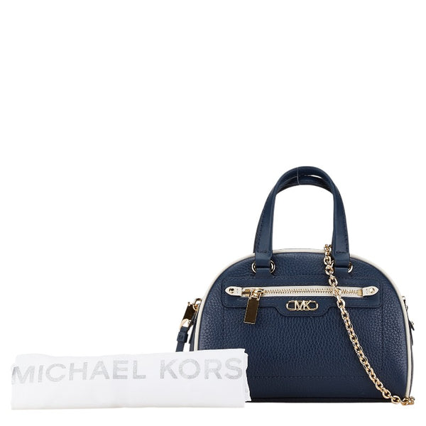 マイケルコース ハンドバッグ ショルダーバッグ 2WAY 32F3G6WC1L ネイビー レザー レディース Michael Kors 【中古】