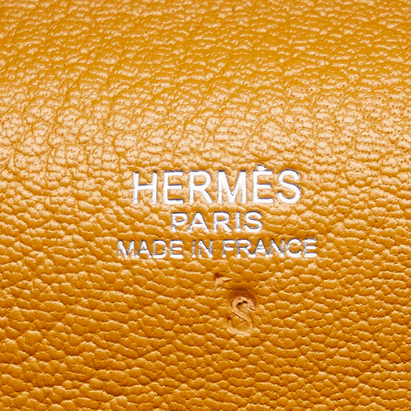 エルメス サックアンヴィ35 ハンドバッグ ブラウン系 フィヨルド レディース HERMES 【中古】