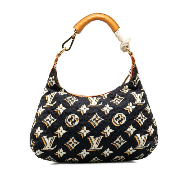 ルイ ヴィトン モノグラム クルーズ ビュルPM ショルダーバッグ M40238 マリン ネイビー ナイロン レザー レディース LOUIS VUITTON 【中古】