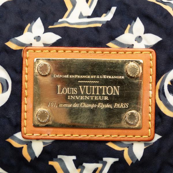 ルイ ヴィトン モノグラム クルーズ ビュルPM ショルダーバッグ M40238 マリン ネイビー ナイロン レザー レディース LOUIS VUITTON 【中古】
