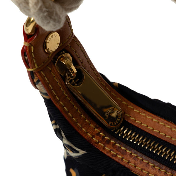 ルイ ヴィトン モノグラム クルーズ ビュルPM ショルダーバッグ M40238 マリン ネイビー ナイロン レザー レディース LOUIS VUITTON 【中古】