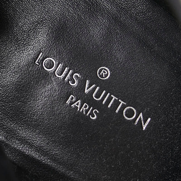 ルイ ヴィトン モノグラム スタートレイル ブーツ ハイヒール サイズ：36 ブラック ブラウン レザー PVC レディース LOUIS VUITTON 【中古】